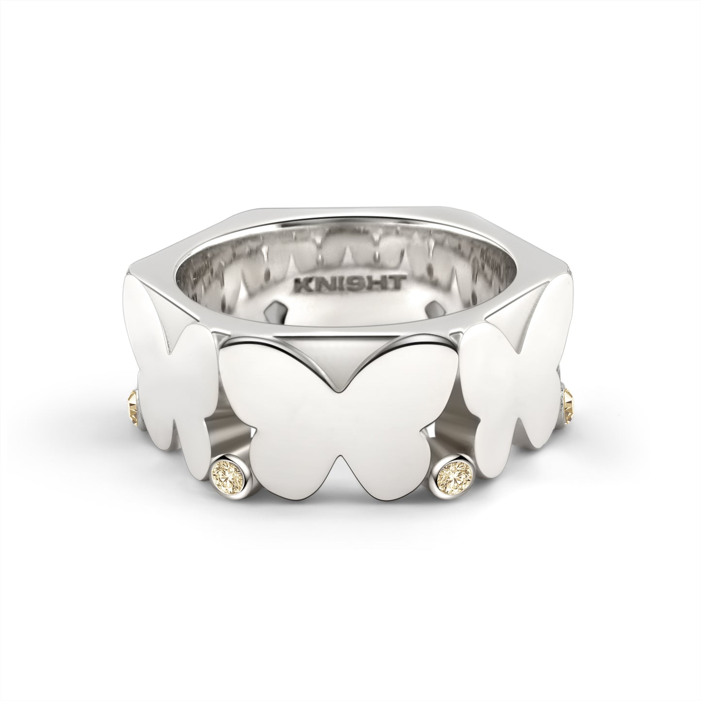 Butterfly Hexagonal Ring