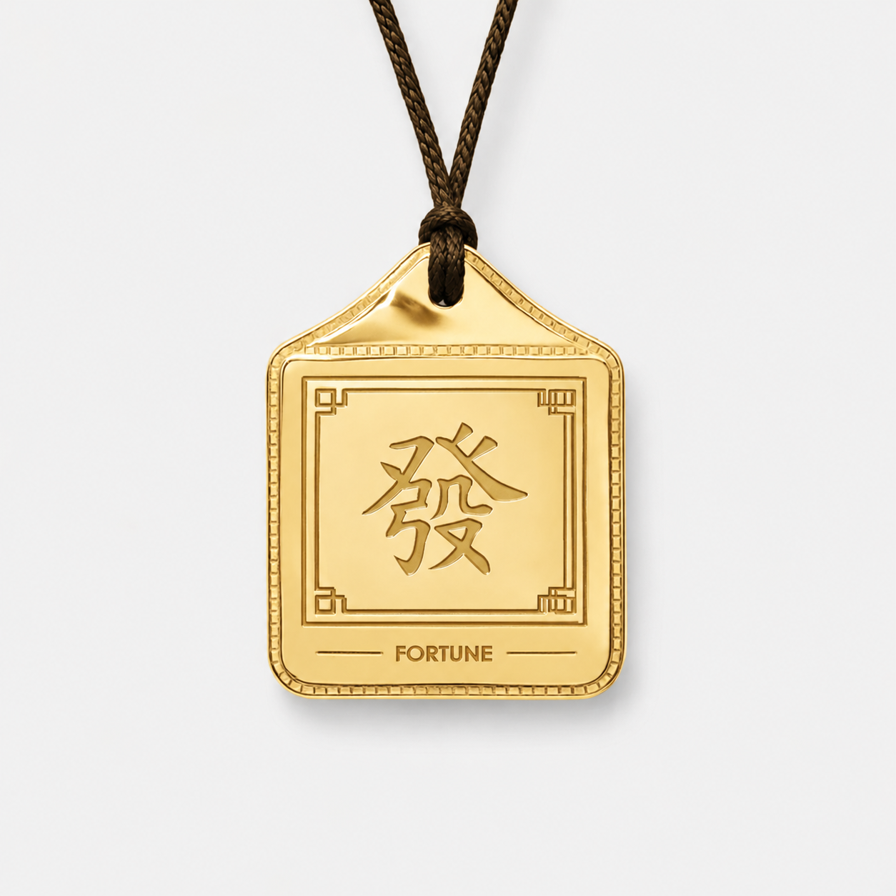 Chinese Incense Pouch GOLD Necklace