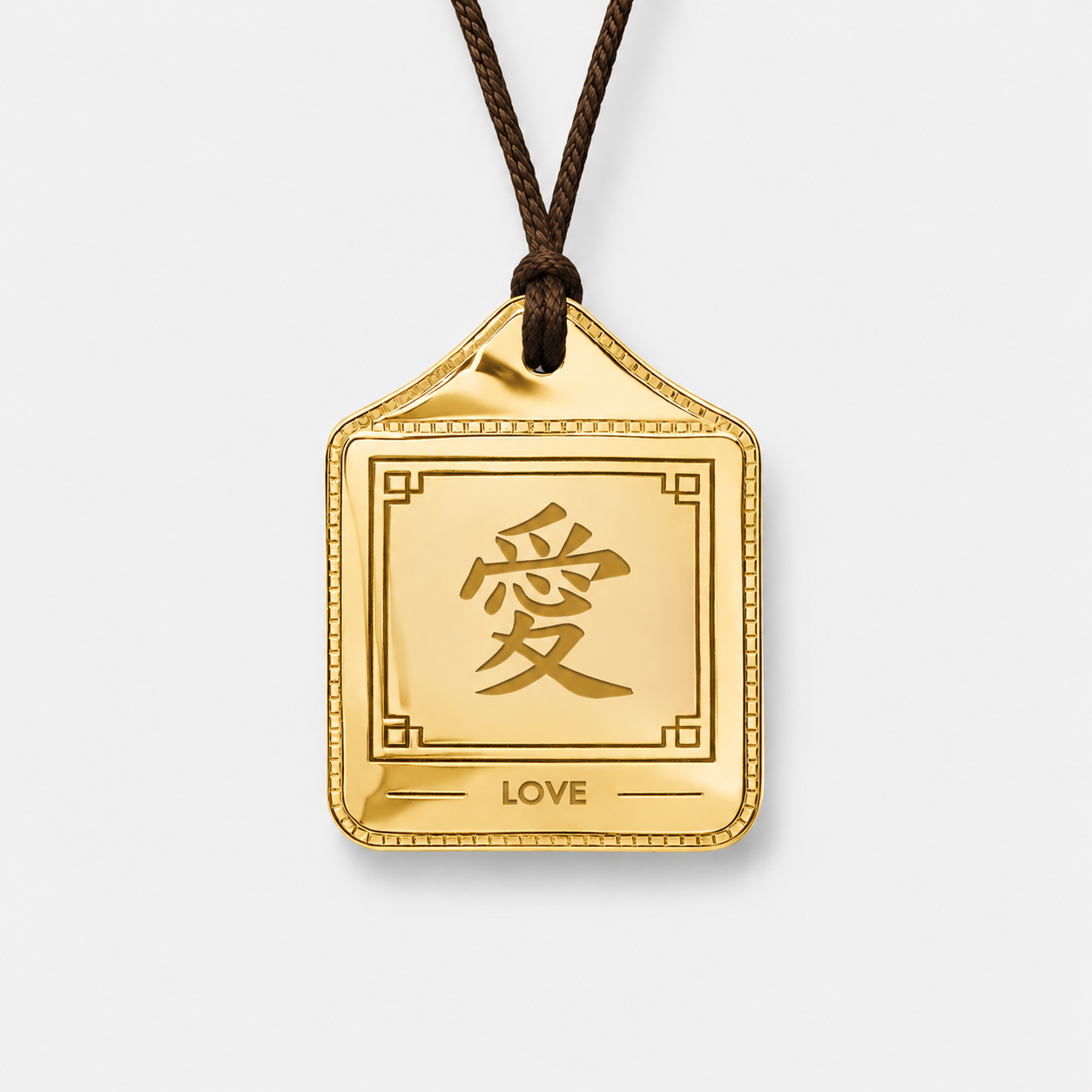 Chinese Incense Pouch GOLD Necklace