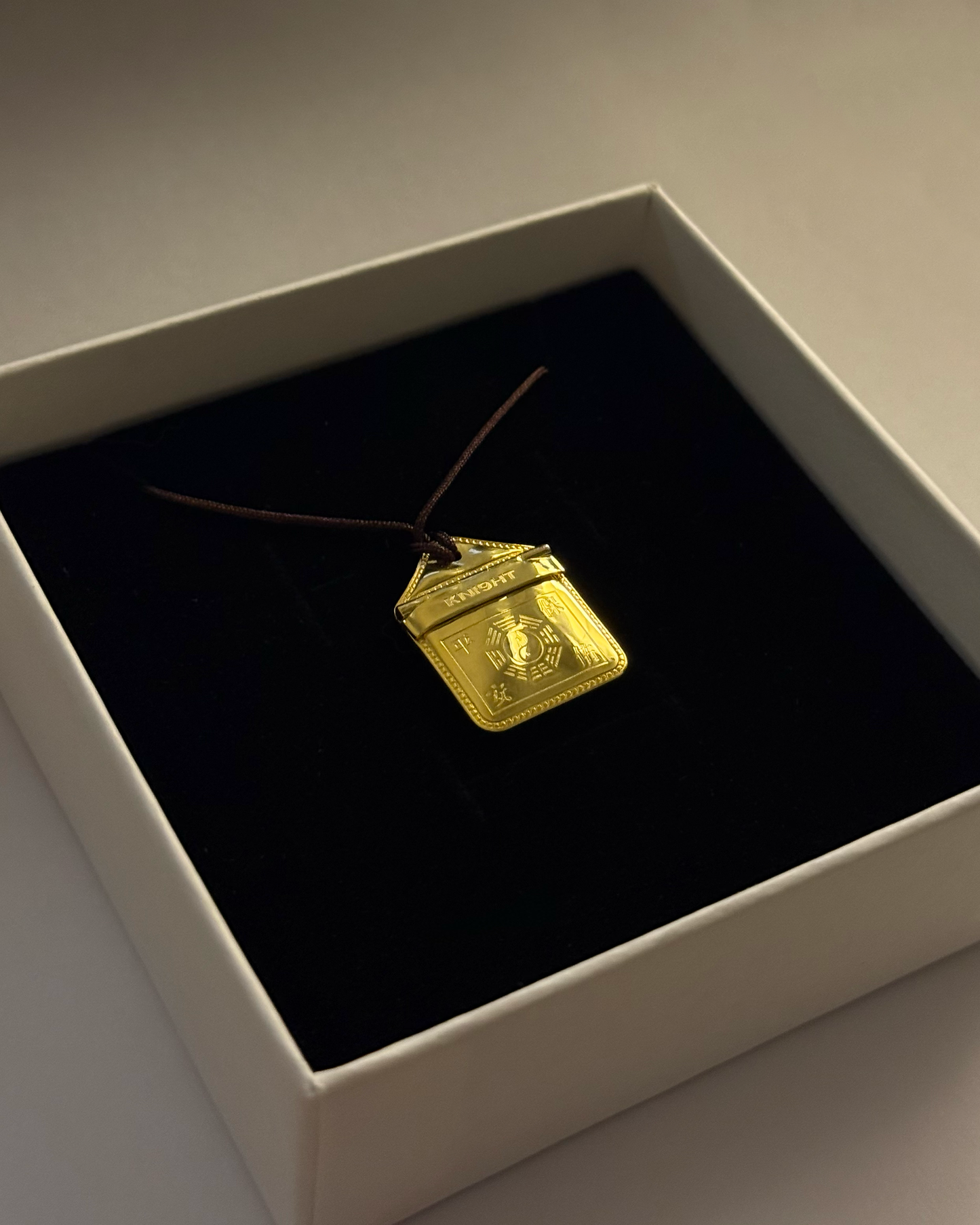 Chinese Incense Pouch GOLD Necklace